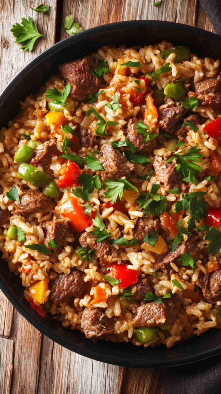 One-Pot Beef and Rice Casserole