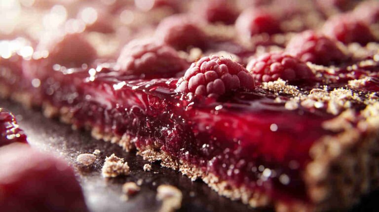 Raspberry Chia Jam Bars