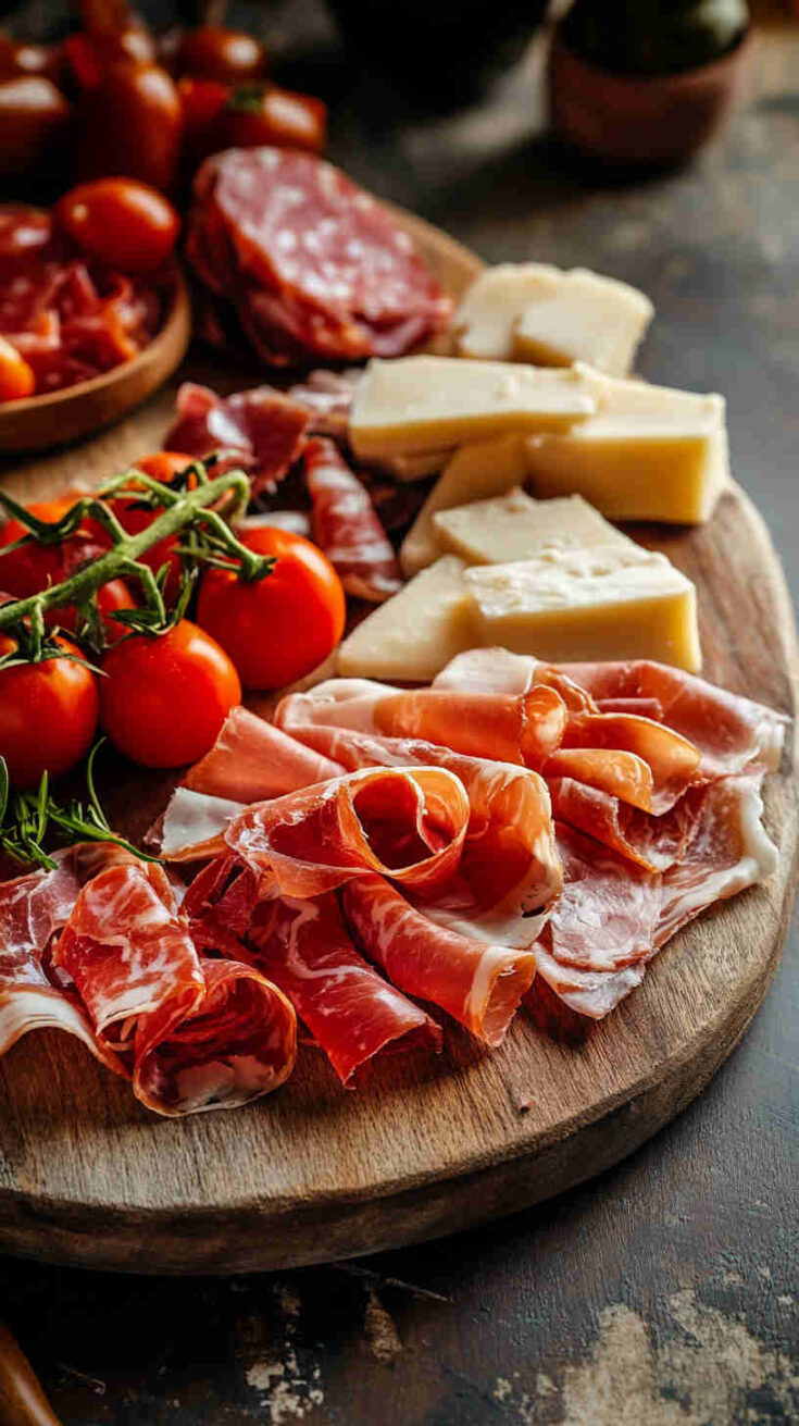 Rustic Italian Antipasto Platter with Prosciutto Recipe