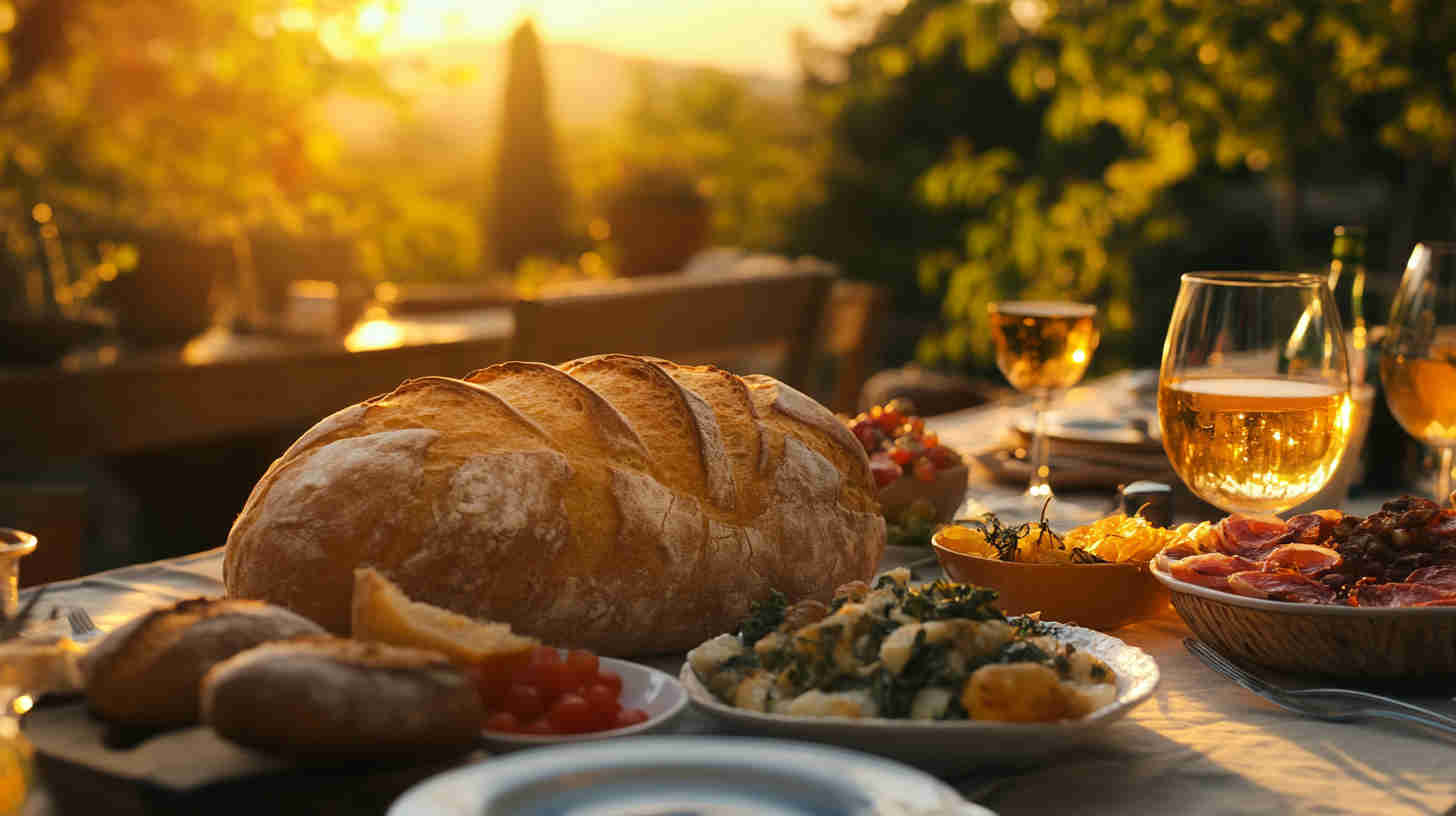 Rustic Italian Country Bread (Pane Casereccio)