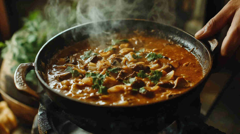 Simple Mushroom and Onion Curry Recipe