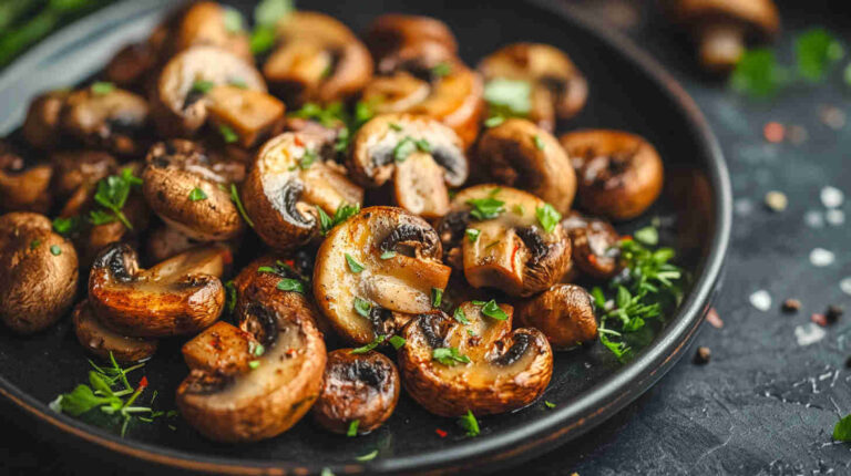 Smoky Air Fryer Paprika Mushrooms Recipe