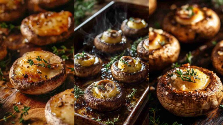Oven-Baked Mushrooms with Garlic Butter and Thyme