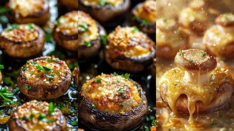 Garlic Parmesan Baked Mushrooms – Easy Oven Recipe