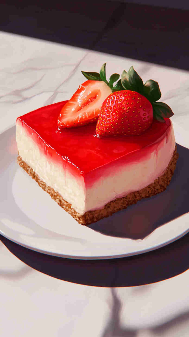 Strawberry Cashew Cheesecake