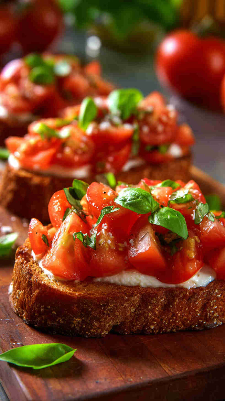 Tomato and Mozzarella Bruschetta
