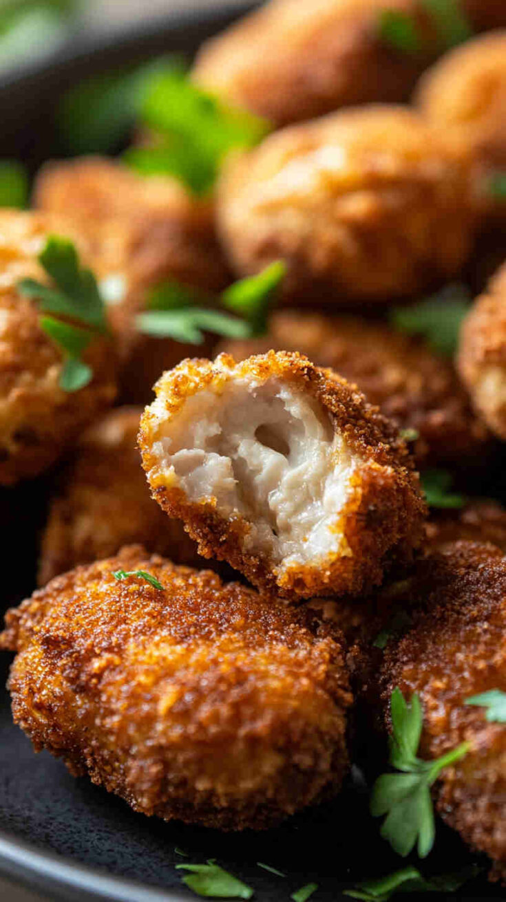 Vegan Air Fryer Mushroom Nuggets Recipe