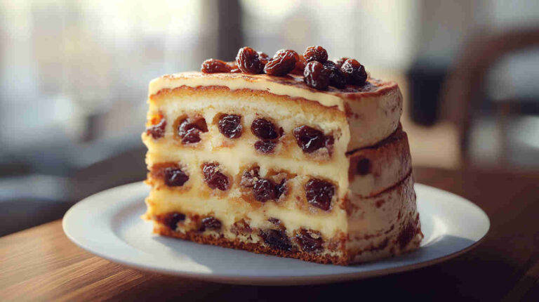 Apple Rum Raisin Cake