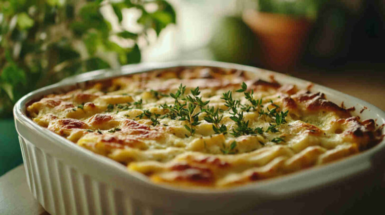 Avocado Baked Ziti with Fresh Herbs