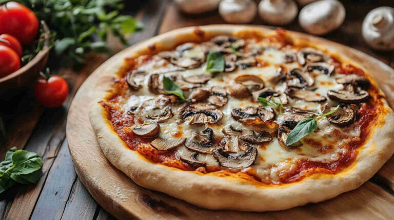 BBQ Mushroom Pizza Recipe