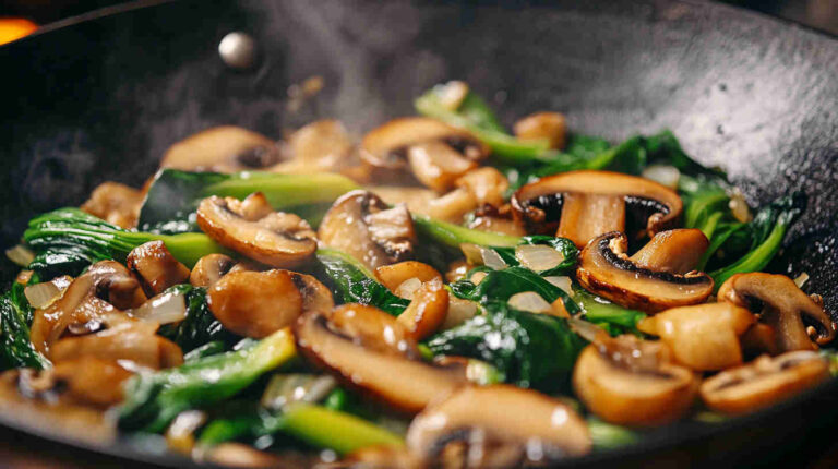 Chinese Mushroom and Bok Choy Recipe