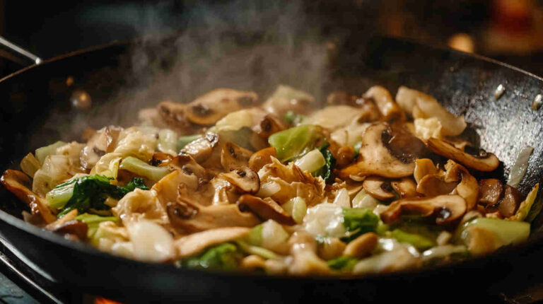 Chinese Mushroom and Napa Cabbage Recipe