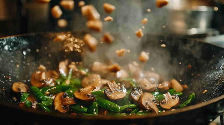Chinese Mushroom and Snow Peas Recipe
