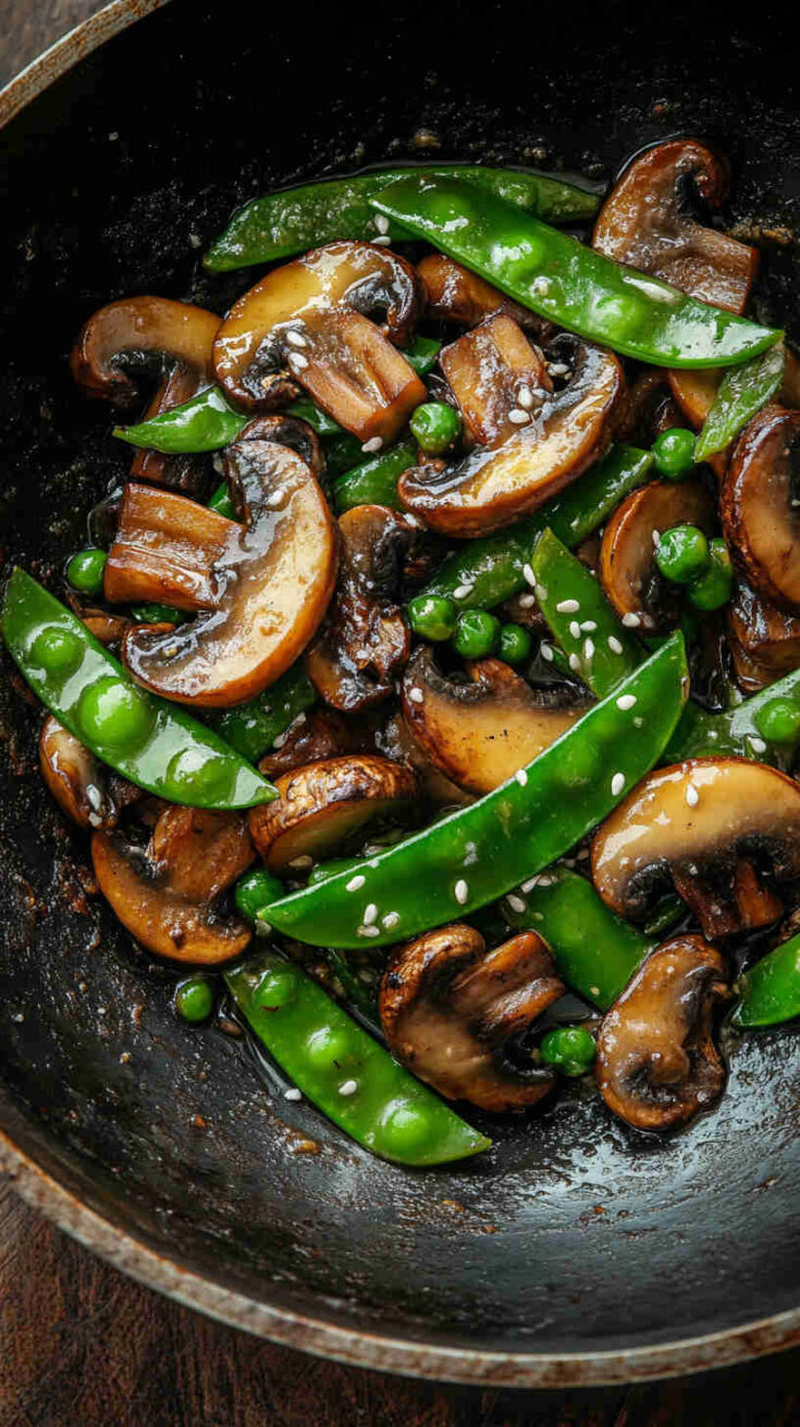 Chinese Mushroom and Snow Peas Recipe