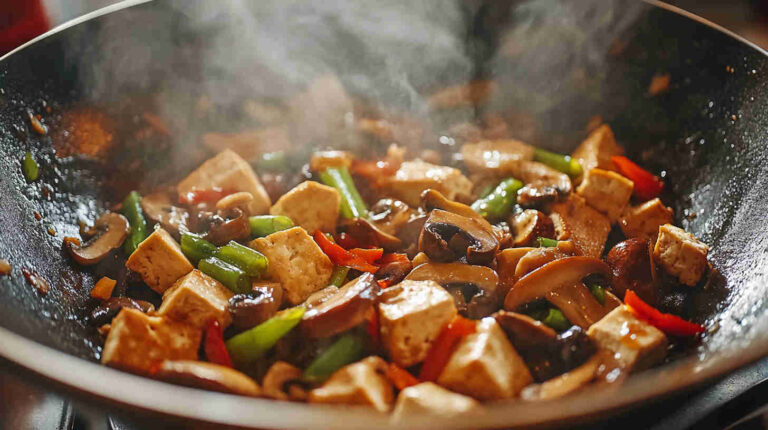 Chinese Mushroom and Tofu Main Dish Recipe