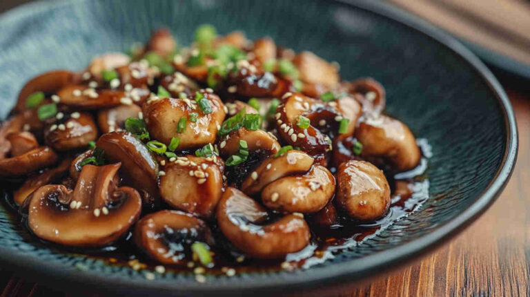 Chinese Mushroom with Ginger Soy Sauce Recipe