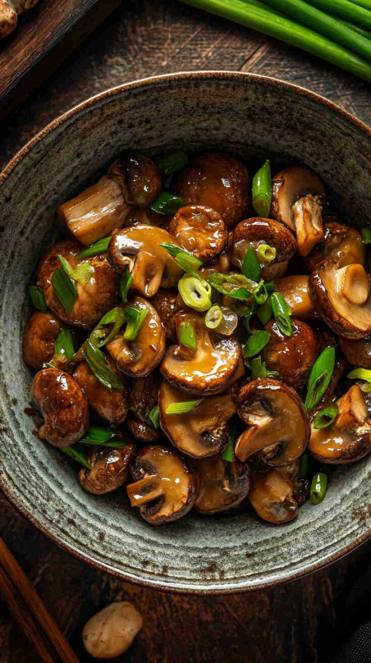 Chinese Mushroom with Scallions Recipe