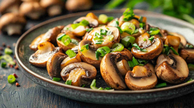 Chinese Mushroom with Scallions Recipe