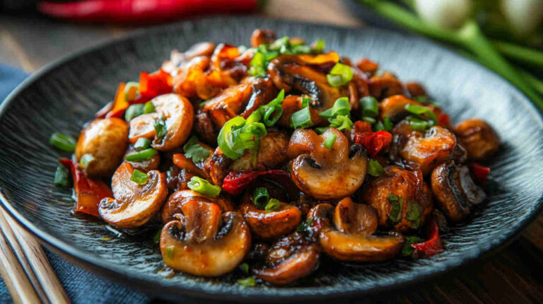 Chinese Szechuan Spicy Mushroom Recipe