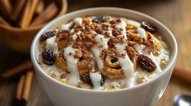 Cinnamon Roll Overnight Oats