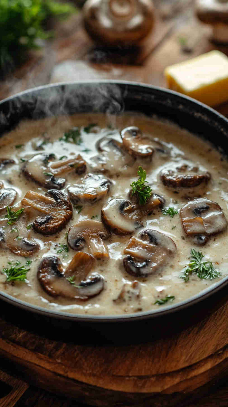 Classic Creamy Mushroom Sauce Recipe