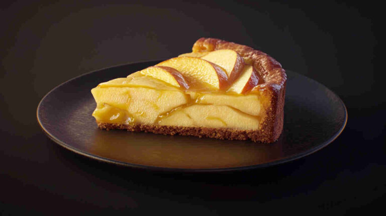 French Apple Custard Cake