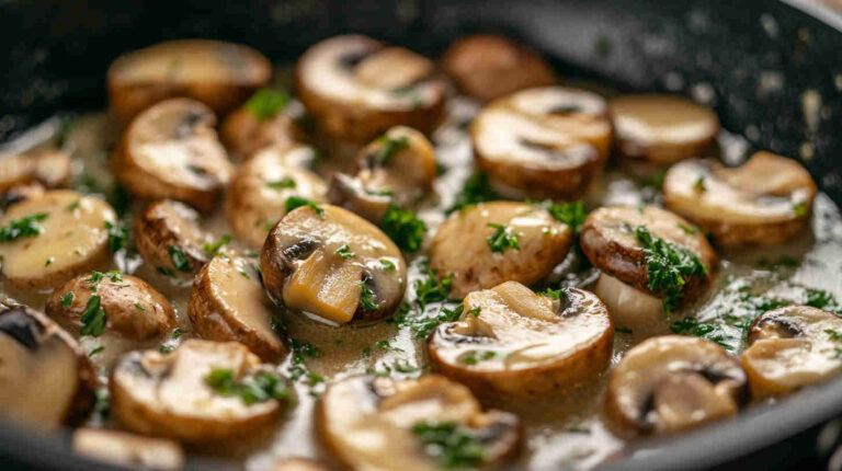 Garlic Butter Mushroom Sauce Recipe