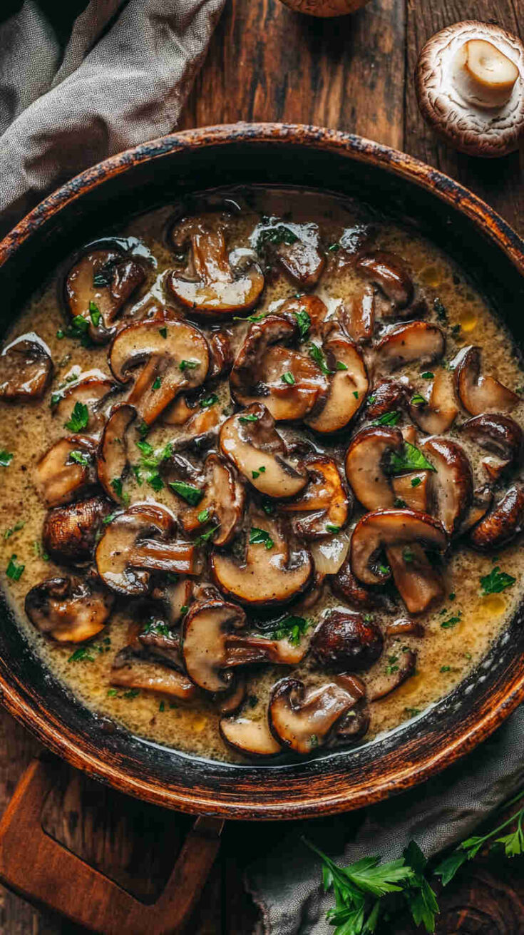 Garlic Butter Mushroom Sauce Recipe