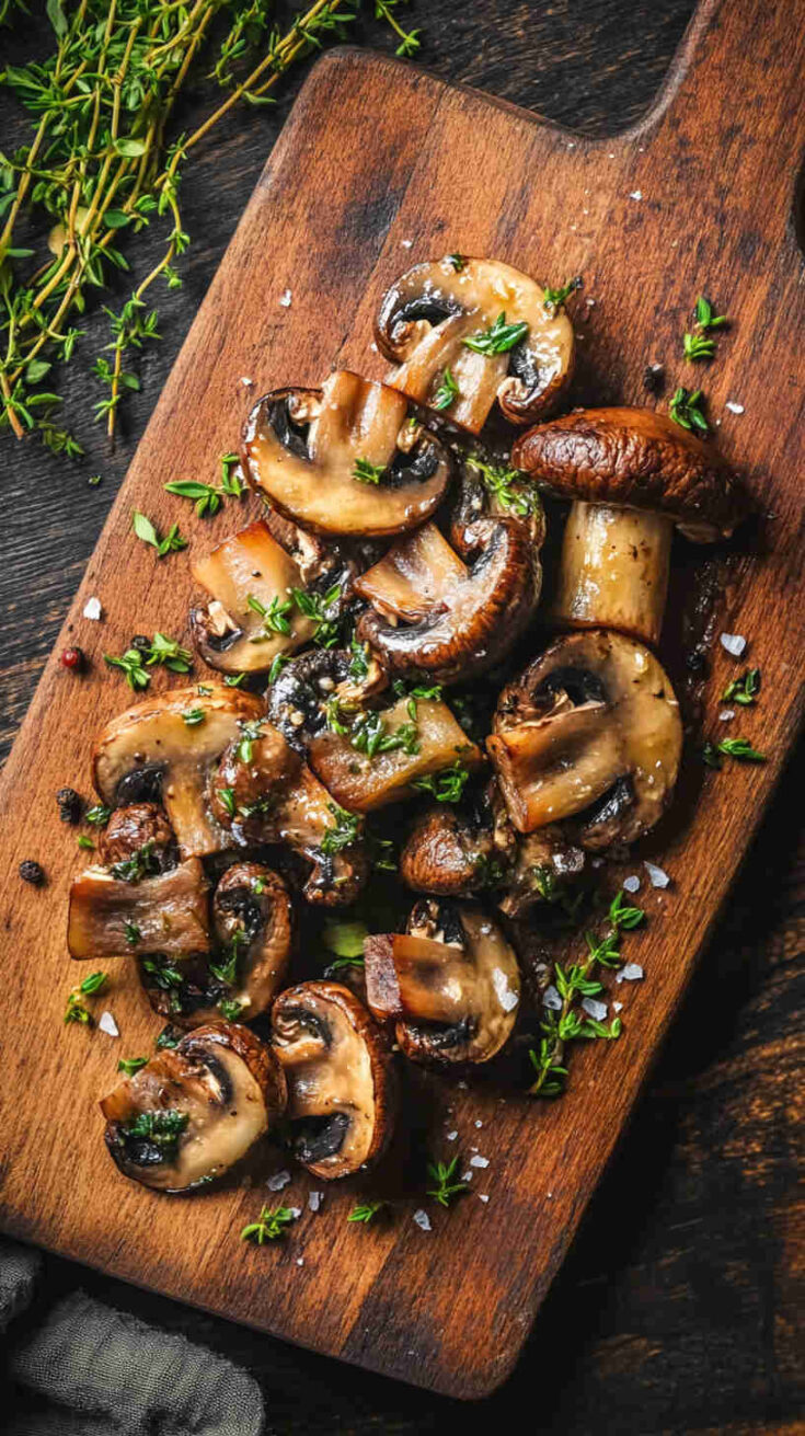 Garlic and Herb Vegetarian Mushrooms Recipe