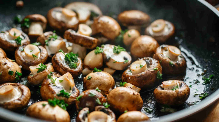 Garlic and Herb Vegetarian Mushrooms Recipe