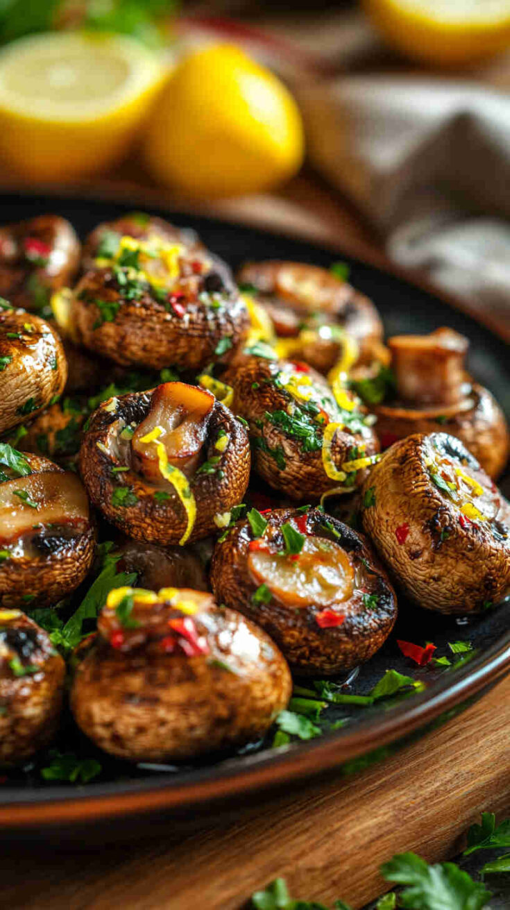 Gluten-Free Lemon Garlic Mushrooms Recipe