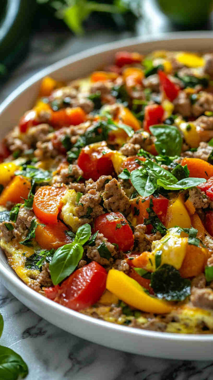 Ground Turkey and Veggie Frittata