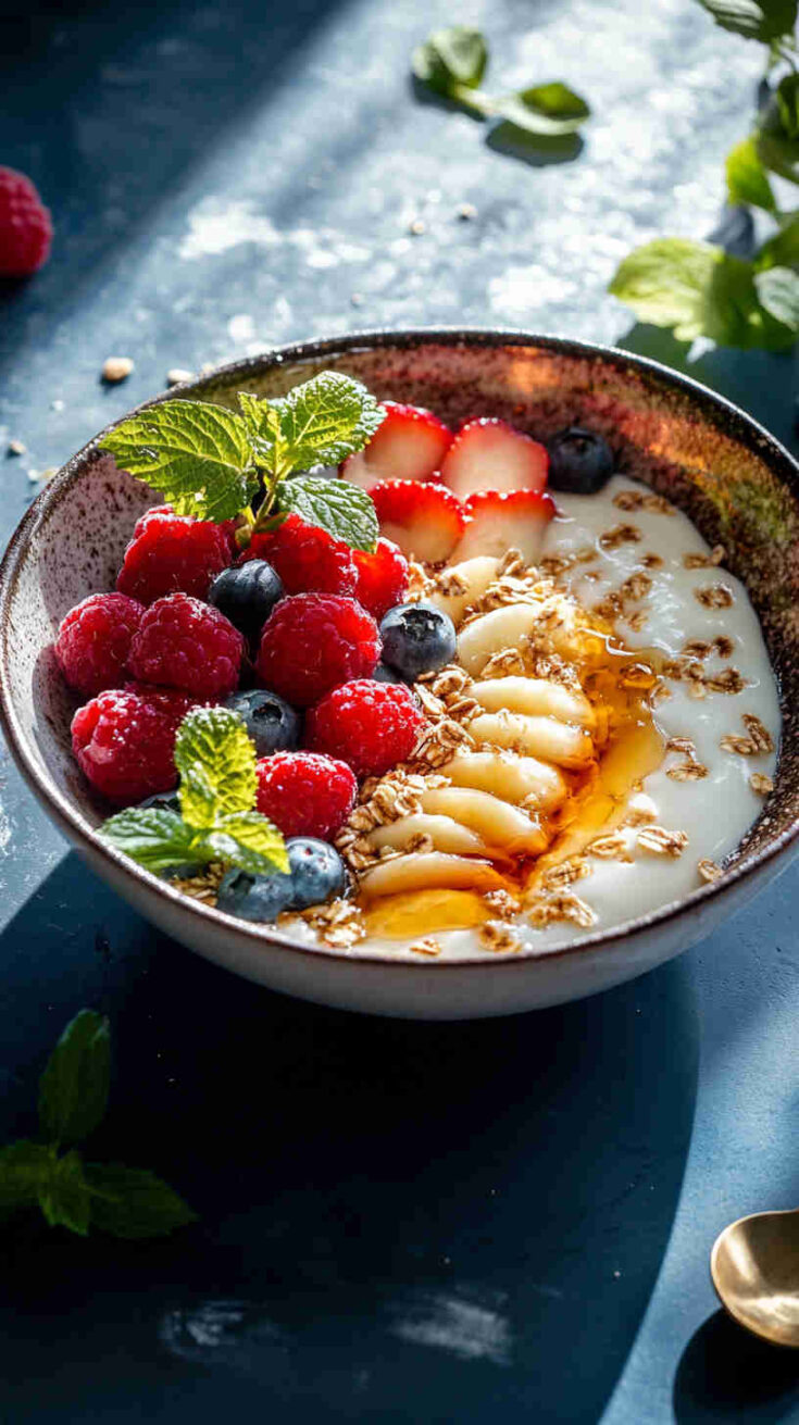 Healthy Italian Brunch Bowl with Yogurt and Fresh Fruit Recipe