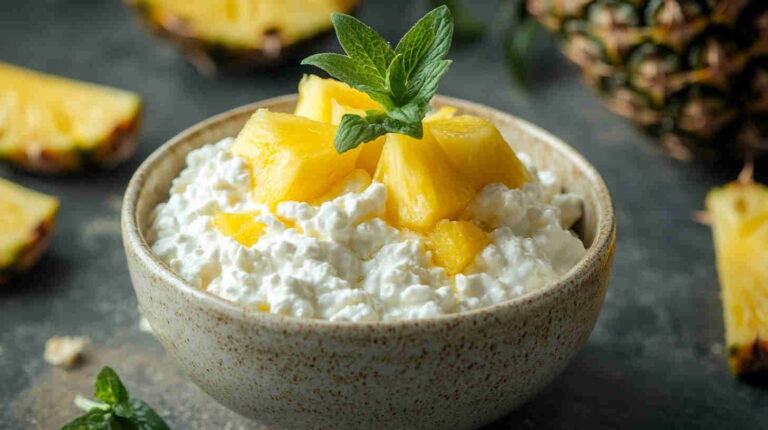 High-Protein Cottage Cheese and Pineapple Bowl