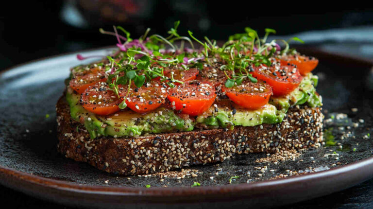 High-Protein Vegan Smashed Avocado Toast