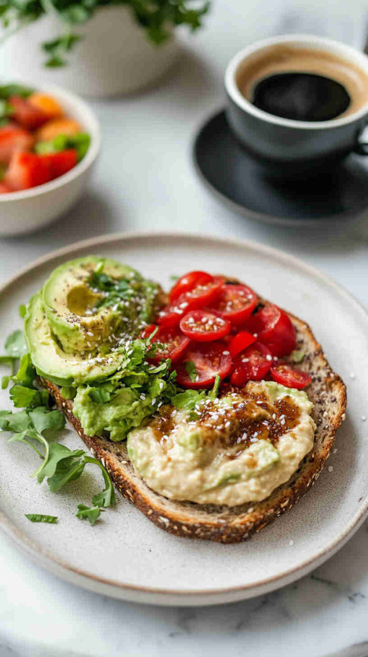 High-Protein Vegan Smashed Avocado Toast