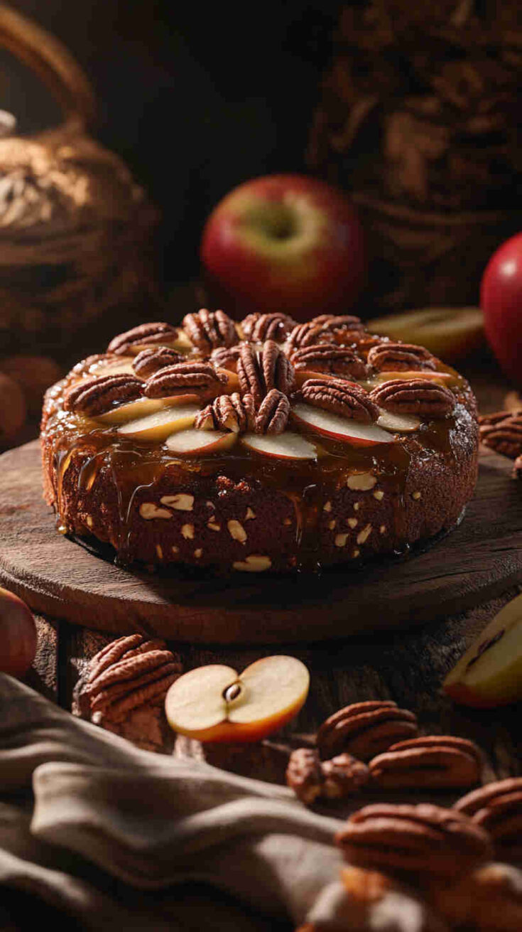 Honey Apple Pecan Cake
