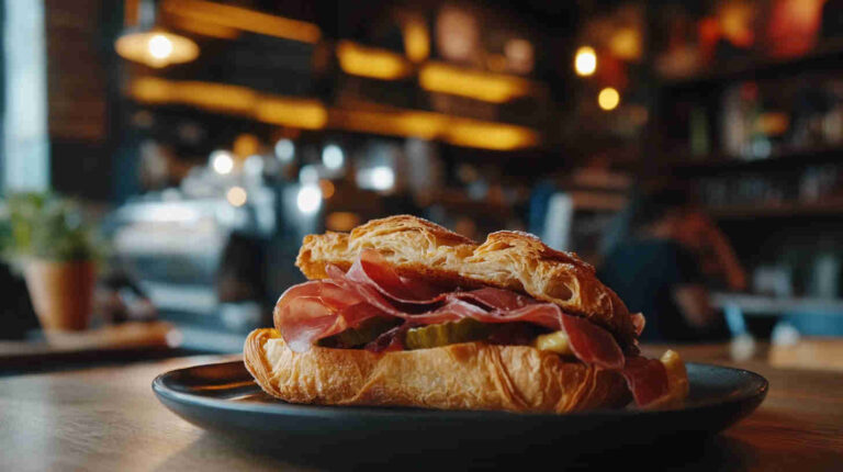Italian Brunch Croissant Sandwich with Prosciutto Recipe