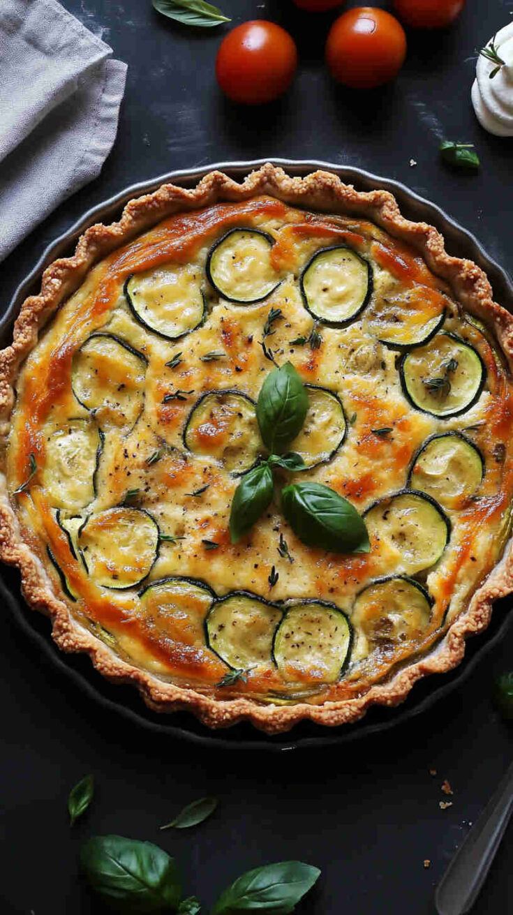 Italian Brunch Tart with Zucchini and Ricotta Recipe