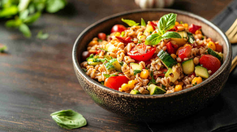 Italian Farro and Vegetable Salad Recipe