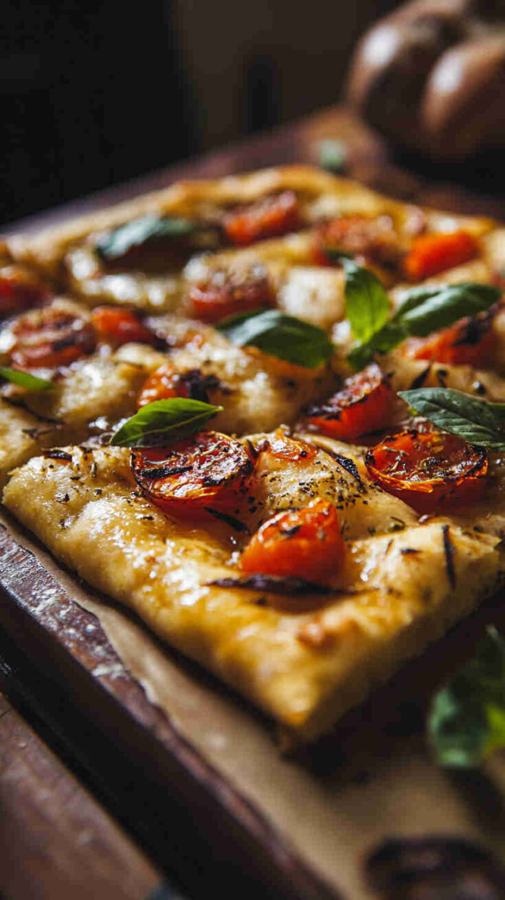 Italian Roasted Vegetable Focaccia Recipe
