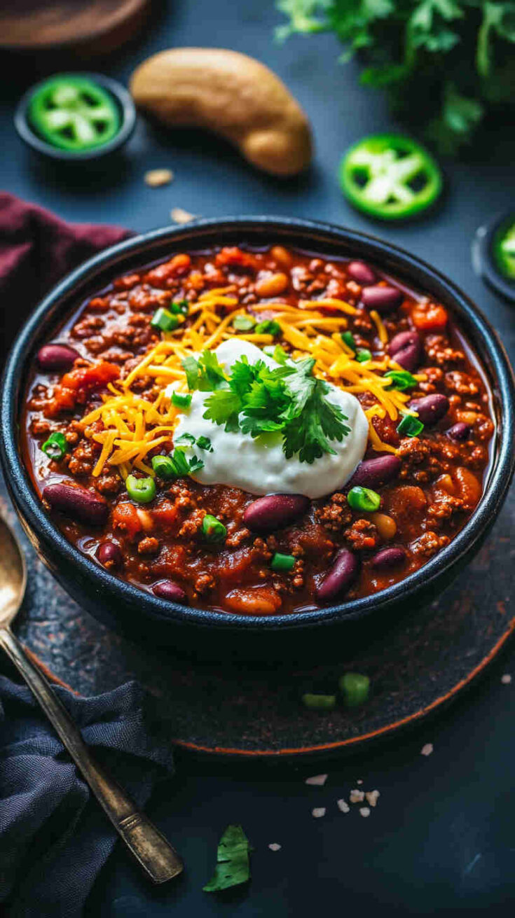 Loaded Vegan Chili for Muscle Gains