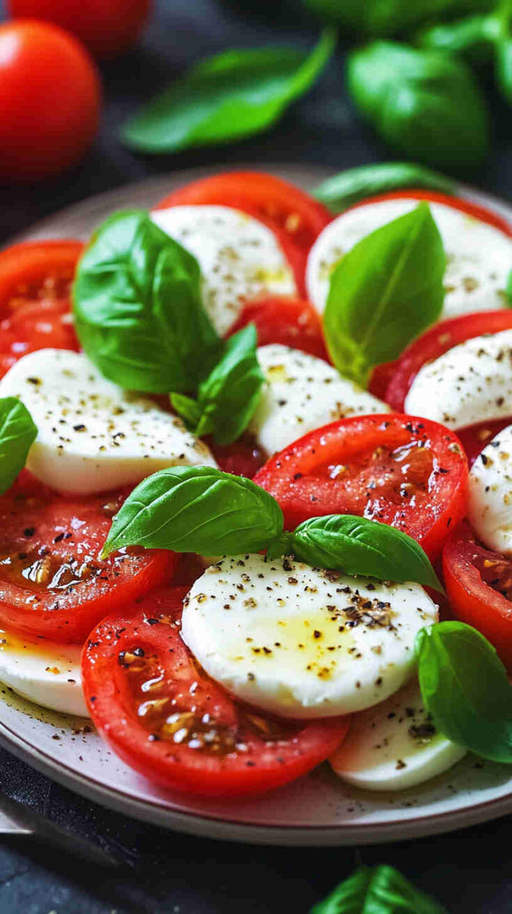 Mozzarella, Tomato, and Basil Salad Recipe