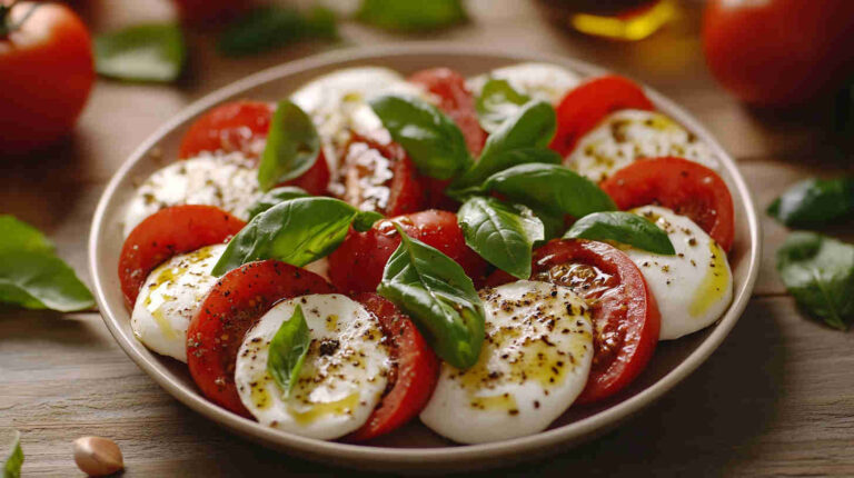 Mozzarella, Tomato, and Basil Salad Recipe