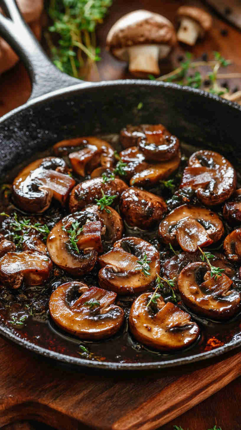 Mushroom and Balsamic Sauce Recipe