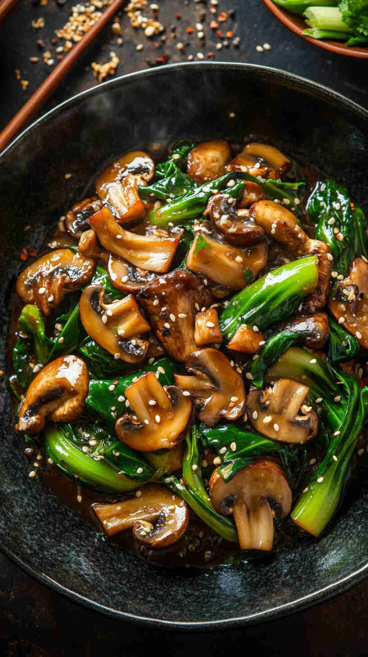 Mushroom and Bok Choy Stir-Fry Recipe