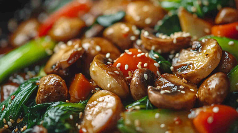 Mushroom and Bok Choy Stir-Fry Recipe