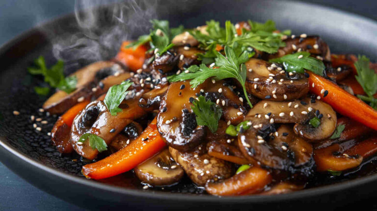 Mushroom and Carrot Stir-Fry Recipe