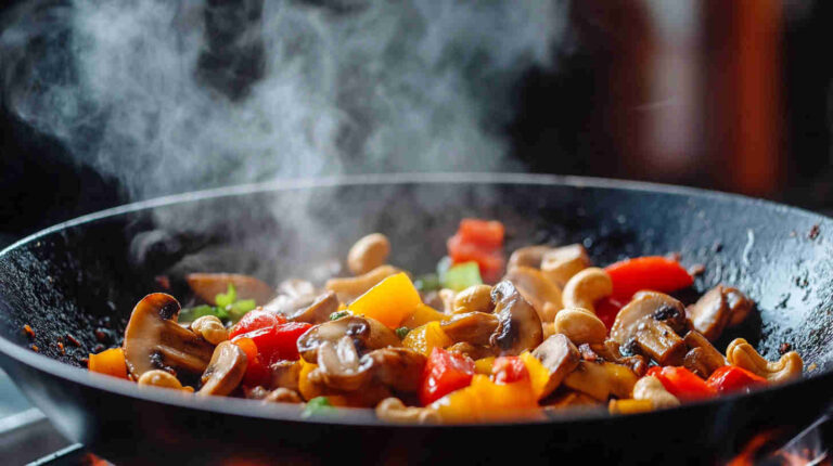 Mushroom and Cashew Stir-Fry Recipe