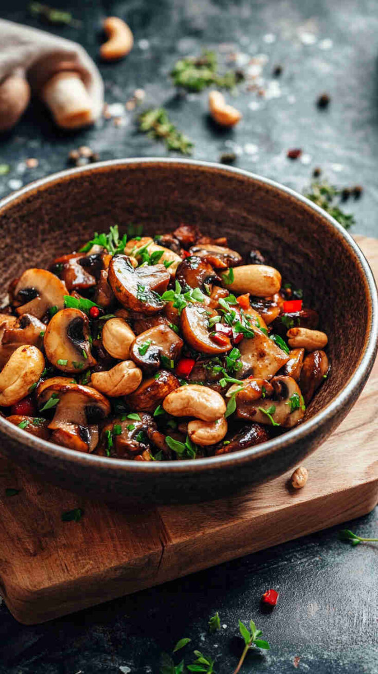 Mushroom and Cashew Stir-Fry Recipe